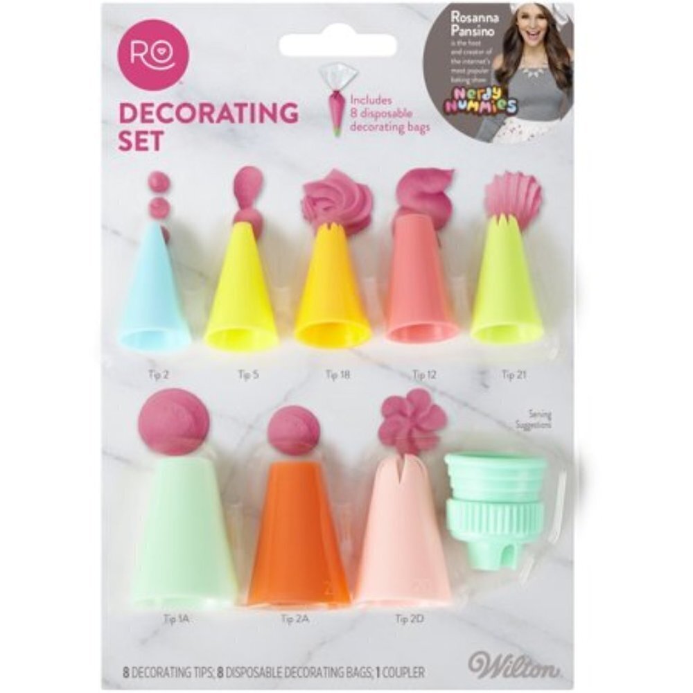 (Set of 2) Wilton Rosanna Pansino Basic Decorating Tips